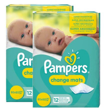 24 Pampers Change mats Baby Mats (12x2).