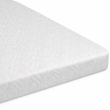 Thick Cot Bed Mattress 160x80 cm - Extra Breathable Baby Toddler Foam Anti Allergy (Fits to Mama & Papa Sizes) Quilted Zip Removable White Cover Made