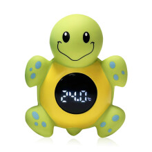 iewrtcin Bath Thermometer, Cartoon Tortoise Shape LED Water Thermometer with Automatic Induction Switch, High-precision Smart Digital Room Temperatur
