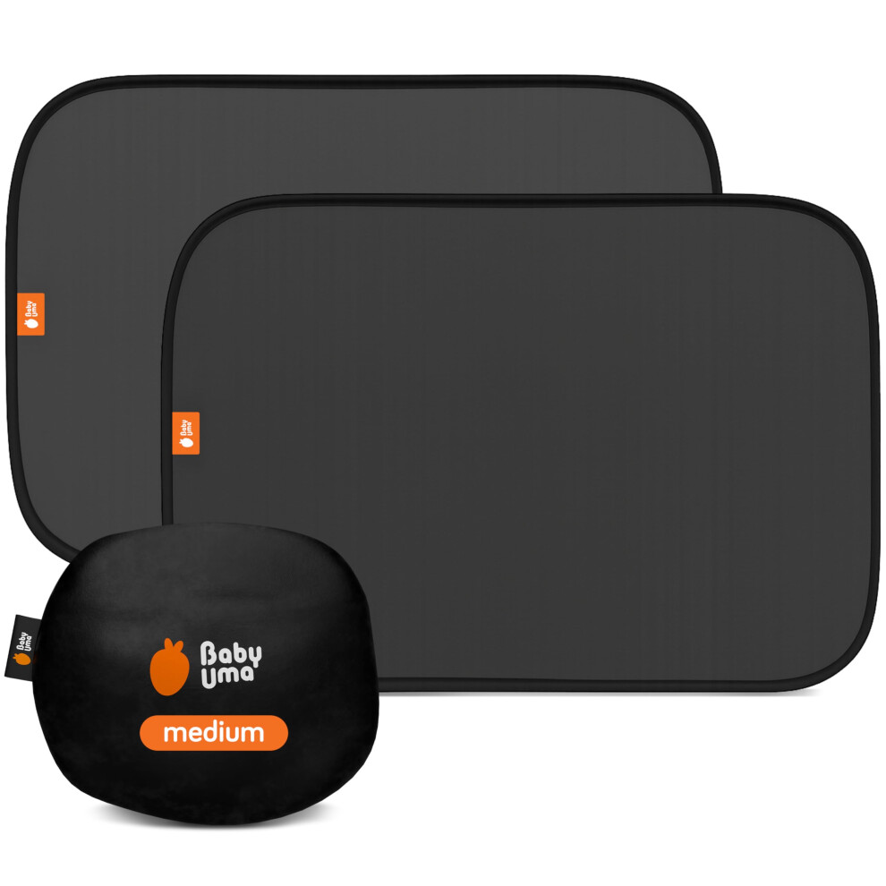 Car Window Shades For Baby (2 Pack) - 54 X 36 Cm, Upf 50+ Car Sun Shade For Baby, 99% Uvb Protection & 94% Uva Protection, Rear Window Sun S Baby Uma