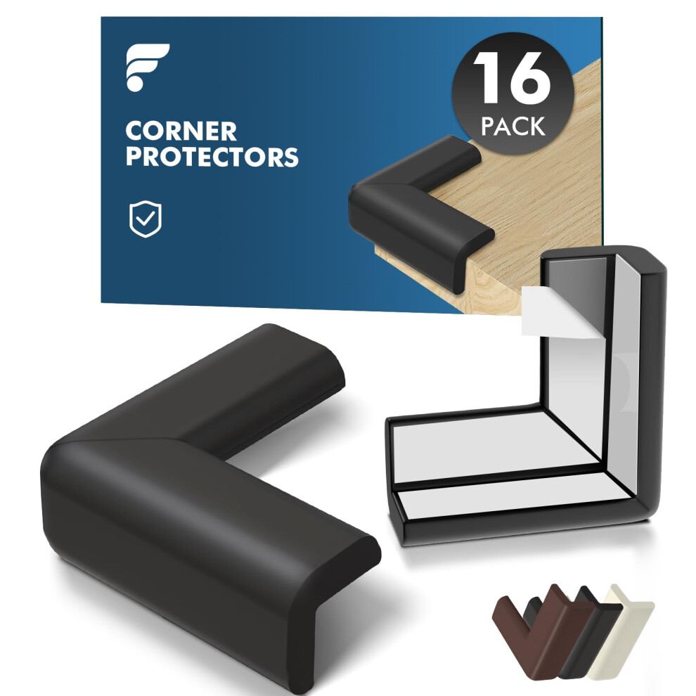 16X Corner Protectors For Kids, Thick Soft Self-Adhesive Foam Edge Protectors For Child Safety On Sharp Corners Guard, Furniture, Beds, Wall Shinfly