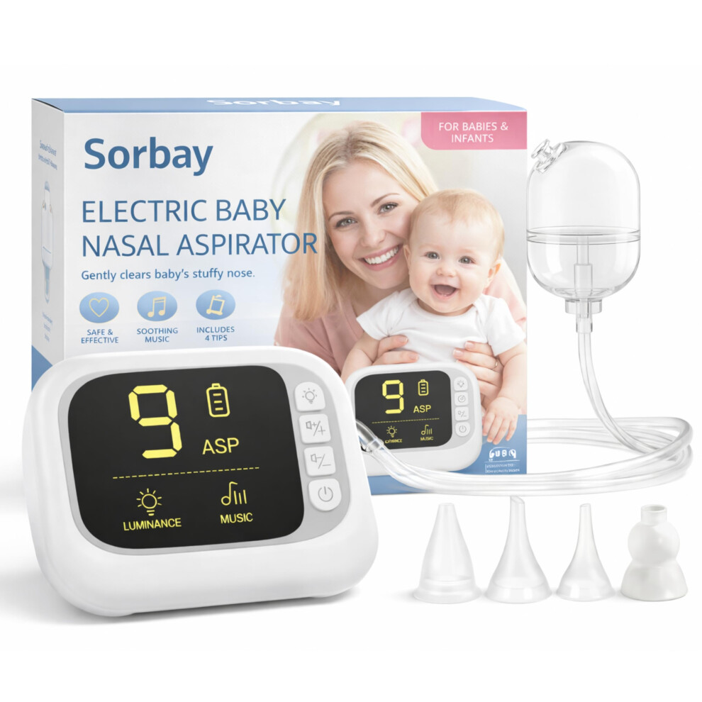 Electric Nasal Aspirator Baby Nose Suckers For Babies Snot Sucker Newborn Baby Nasal Aspirator Electric Nose Sucker For Newborn Toddler And Adult Sno Sorbay