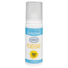 Childs Farm, Kids and Baby Sun Cream Spray SPF 50+ 125 ml, Water Resistant UVA and UVB, Very High Protection, Suitable for Dry, Sensitive and Eczema-