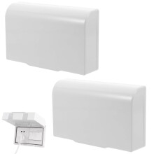 2 Pack UK Plug Socket Covers, Childproof Electrical Outlet Protectors, Waterproof & Dustproof Safety Covers for Home, Nursery & Daycare