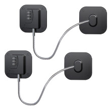 2 PCS Black Password Fridge Lock with Strong Adhesive