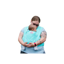Baby Wrap Sling Organic Stretchy Premium Carrier | UK/EU Safety Tested | Made in the UK by Joy and Joe | Suitable from Birth to 16Kg | with Hat, Ba
