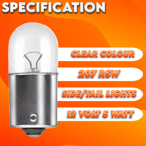 Xtremeauto X10 207 R5W Bulbs - 12v Car Bulbs, Side Light Tail Light 2