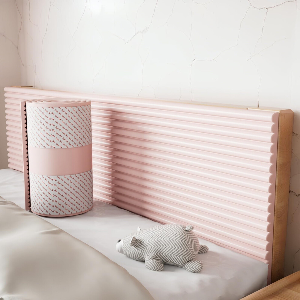 Tokenhigh Anti Collision Wall Padding, 20X200cm Upholstered Wall Panels, Self Adhesive Safety Edge Corner Guards, Padded Wall Panels For Headboard, P