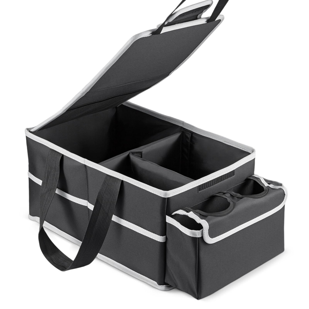Youyijia Back Seat Organizer Foldable Car Organizer Front And Rear Seat Organizer With Dividers Cup Holders And Lids Suitable For Front Seat/Back Sea 49451160