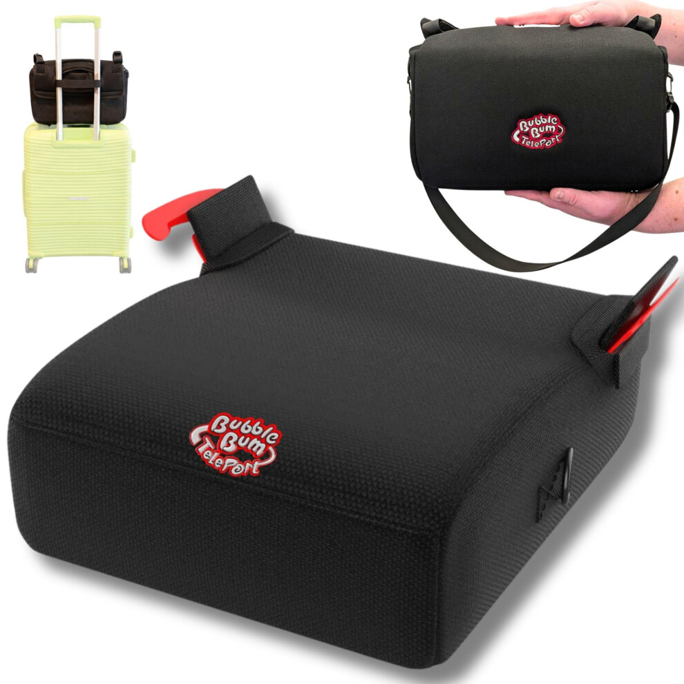 Teleport Car Booster Seat, Foldable Non-Inflatable Booster Car Seat, Portable Carseat, Ideal For Everyday Use And Travel, R129 Certified, C Bubblebum