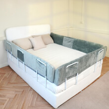 Greastar Bed Rail for Toddlers,195cm Foam Bed Bumper for Baby for King Queen Double Size Bed,Adjustable Safety Bed Side Rail for Kids.
