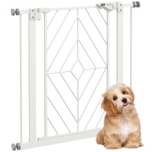 Pressure Fit Safety Gate w/Auto Closing Door, Double Locking, Openings 74-80cm