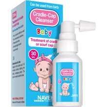 NAVEH PHARMA Cradle Cap Cleanser For Baby & Kids | 100% Natural Cradle Cap Treatment | Spray and Wash, No Scrubbing | Better Than Shampoo Or Brush |