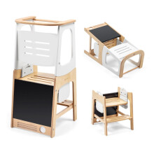 Maxi-Cosi Toucan 3-in-1 Learning Tower, Montessori Toddler Step Stool, 1.5-99+ Years, 10-150 kg, 3 Heights, Transforms into Table & Chair, Integrated