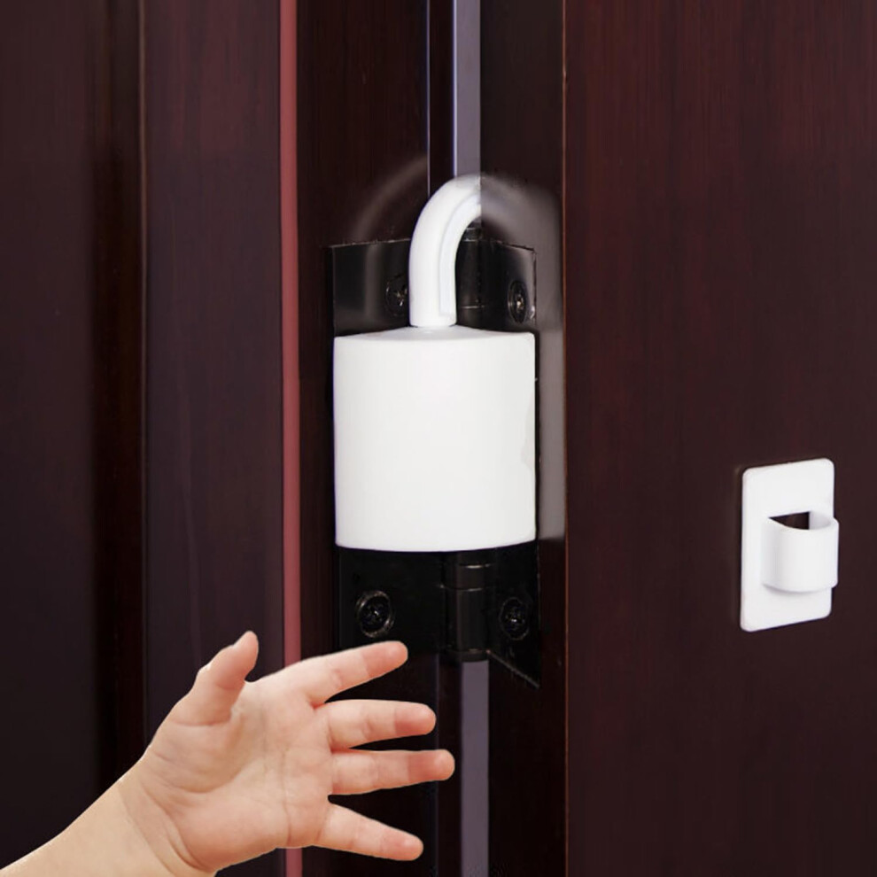 Dhinkyoung 4 Set Door Hinge Guard For Baby's Fingers, Safe Finger Protector For Door Stay Open, Baby Proofing Catch Door Stopper, Anti-Pinch Door Loc