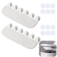 Urine Deflector Set for Toilet Seat - PVC Splash Guard in Off-White - Kids' Bathroom Accessory