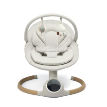 Mamas & Papas Alto Smart Baby Swing, Touchscreen, Multi Speed, Melodies, Bluetooth and Remote Control - Cashmere