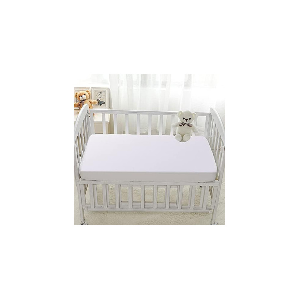 Galleries Waterproof Cot Bed Protector - Soft Microfiber With Waterproof Layer, Hypoallergenic Baby Bed Sheet- Bed Wetting Protection For Toddler Bed (140 X 70