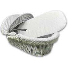 A ATH COLLECTION Moses Basket Mattress Extra Thick Super Soft & Quilted Foam Mattress Easy to Fit For Baby Pram Crib Bassinet Baskets Oval Shape UK M