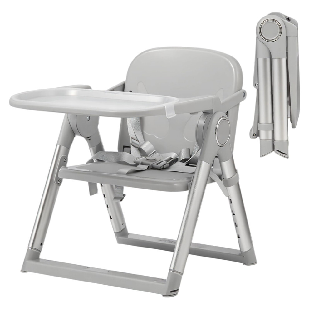 Mfslove Portable Folding Baby Booster Seat With Feeding Tray,Compact Travel Booster Chair For Indoor/Outdoor Use, Toddler Booster Chair With Travel B