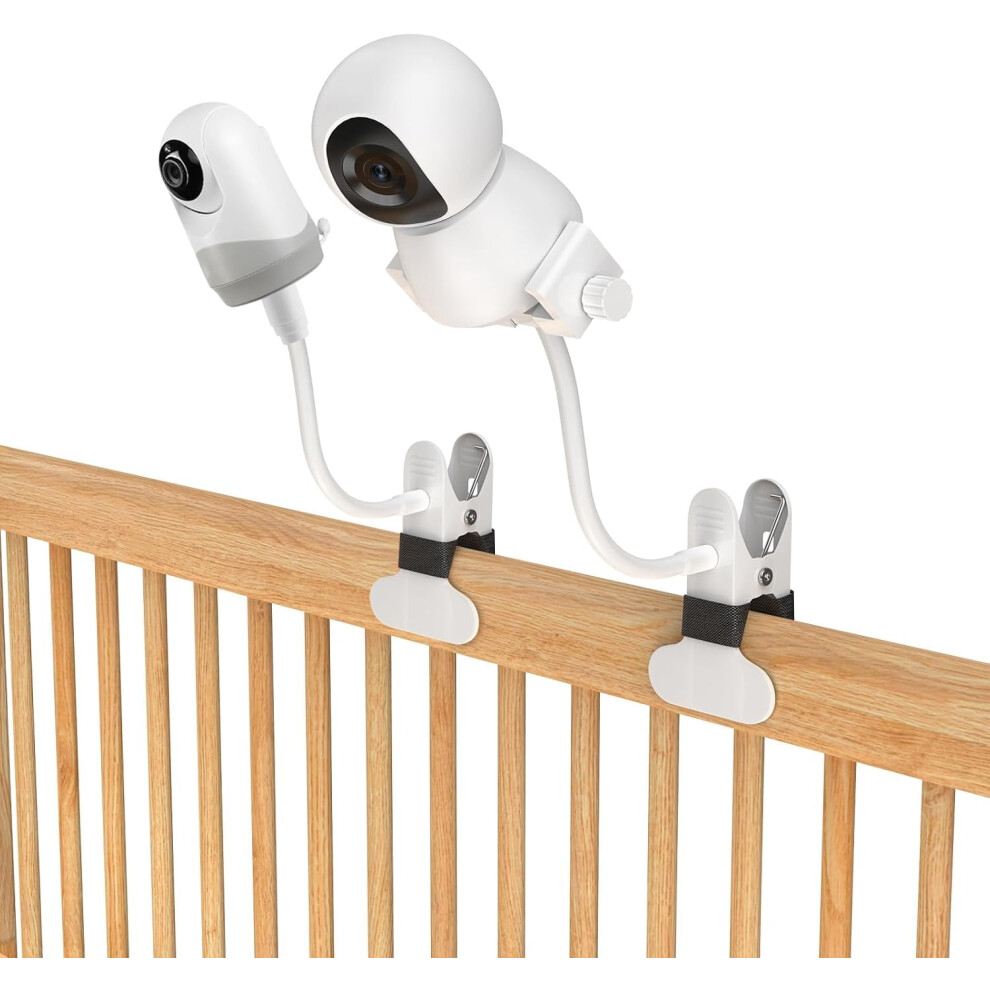 Baby Monitor Stand, Universal Baby Monitor Holder, Flexible Mount Bracket For Hellobaby, Nanit Pro, Infant Optics, Vtech & Most Baby Monitors, (Clip Elsmaol