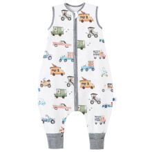 Chilsuessy Baby Summer Sleeping Bag with Feet 100% Cotton 0.5 Tog Baby Sleeping Bag Kid Sleeping Bag with Legs for Infant Toddler Sleeveless, Colorfu