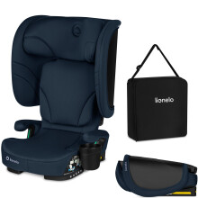 Lionelo ORIN i-Size Foldable Car Seat with ISOFIX or/& Belt Installation for babies 3,5-12 years /100-150 cm Lightweight High Back Booster Seat with