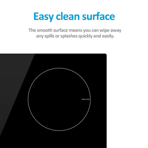 electriQ 60cm 4 Zone Induction Hob Black 2