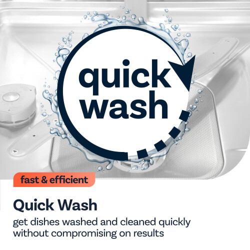 electriQ Integrated Dishwasher - White control panel 2