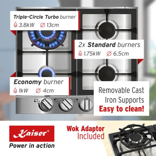 Kaiser KG 6357 Turbo | Avantgarde Pro 58cm Gas 2