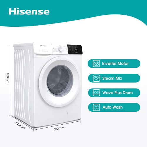 Hisense Hisense WFGE80141VM 60cm Freestanding 8 KG Front Load 1
