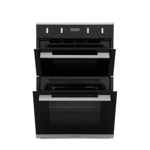 Rangemaster Rangemaster RMB9045BL/SS Electric Double Oven - Black & 2