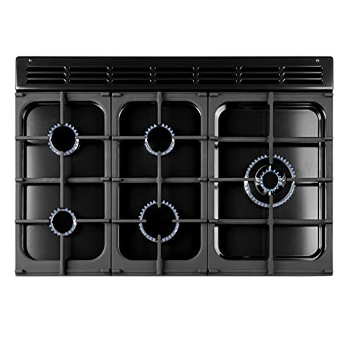 Rangemaster Rangemaster KCH90DFFSS/C Freestanding Range Cooker, Two Fan Ovens, 1