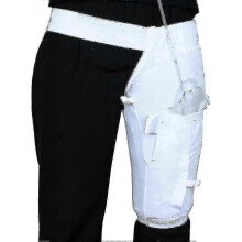 (L) Catheter Leg Bag Holder, Urine Leg Bag Holder Cover with Waist Belt, Leg Bag Sleeve for Incontinence Urine Bag, Washable and Durable