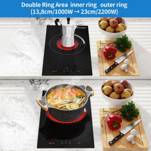 Cooksir Ceramic Hob Single, Electric Ceramic Hob, Single 2