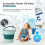 Portable Washer  10 L Foldable Small Washing Machine  Washing Machine with 6