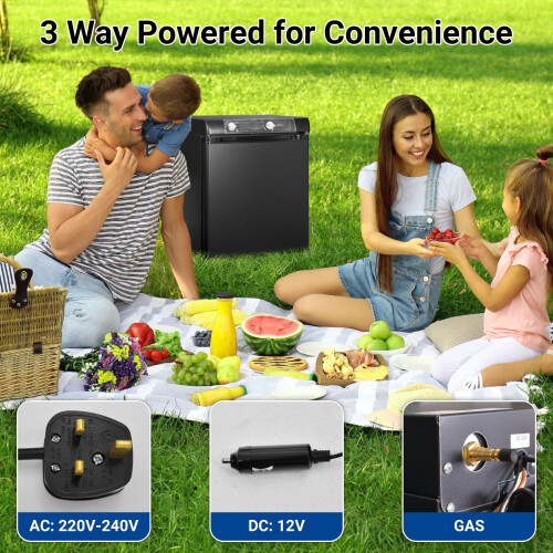 SMETA Gas Fridge 40L, 3 Way 12V 240V 1