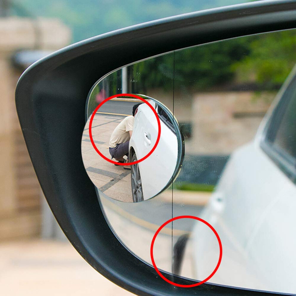Spurtar Blind Spot Mirrors For Cars, 2 Pack Round Frameless Blind 5004515805537