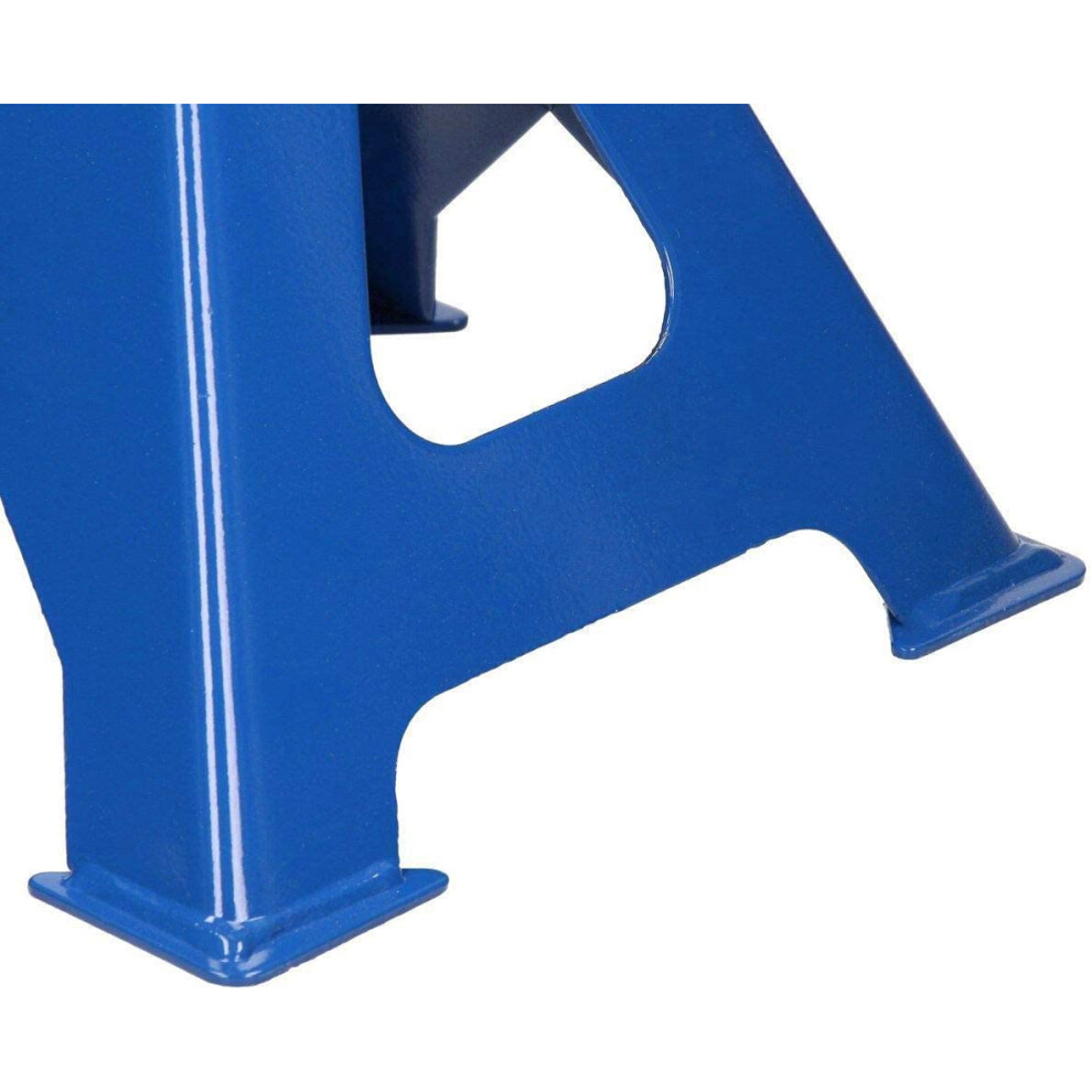 Autofather Heavy Duty 3 Ton Axle Stands For Car Van 4X4 Caravan Blue 5005347939896
