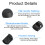 SHUBEIEUMI 4 Pack 2cm x 200cm Adjustable Black Cargo Straps 4