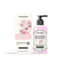 (1PCS) Viareline Fragrant Body Wash (Cherry Blossom Scent) Moisturize And Moisturize Skin To Improve Dry Women's Body Wash