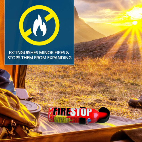 Super Help SH2400 Fire Stop Small Fire Extinguisher, Extinguishes 1