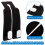 ANBEEISS 4 Pcs Leather Car Seat Back Double Hooks Organiser, Black 4