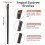 300PCS Disposable Angled Eyebrow Brushes, Bulk Brow Tint Brushes, Eye Shadow 2