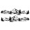 HOTEU 2pcs Universal Car Campervan Graphics Mountain Motorhome 2
