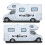 HOTEU 2pcs Universal Car Campervan Graphics Mountain Motorhome 3