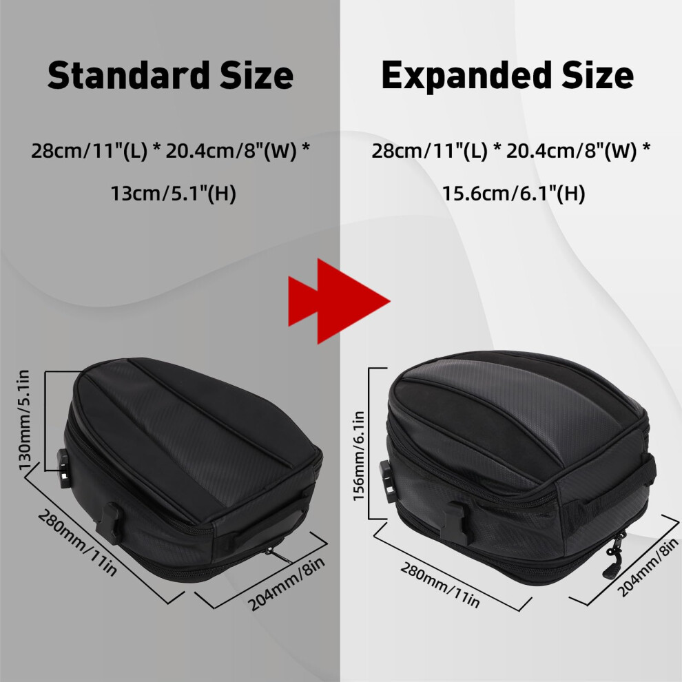 Photos - Motorcycle Luggage JFG RACING Motorcycle Bag, Motorcycle Tail Bag, Waterproof Motorbike