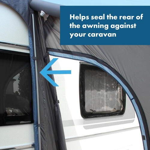 Purely Outdoors Universal Awning Rear Upright Poles (Pair) - Suitable 2
