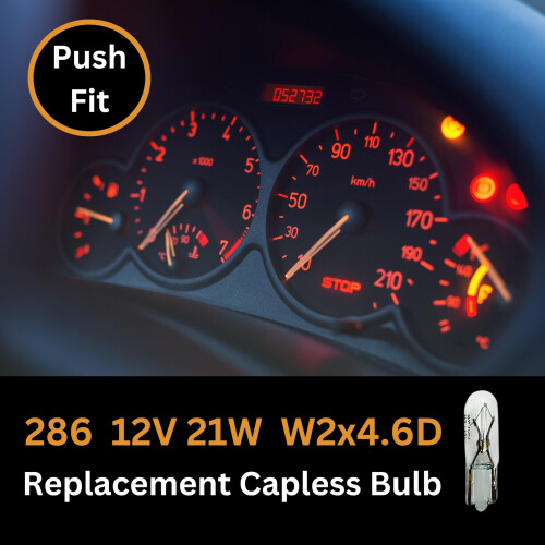 Tek Automotive 286 Bulb 12V 1.2W T5 Bulb Dashboard Bulbs - 10 Pack 2