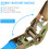 10 Pack Ratchet Tie Down Strap, 6m Heavy Duty Ratchet Straps, 3